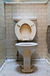 Grunge dirty filthy old toilet