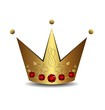 Realistic illustration of royal gold crown Realistic illustration of royal gold crown