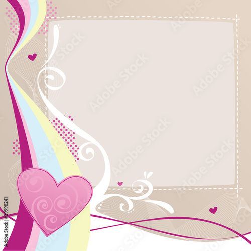 rainbow love heart background. Zoom Not Available: Vector images scale to any size. Rainbow Heart Background