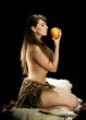 Amazon with an apple