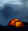 Twilight in the mountains