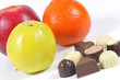 Obst und Konfekt