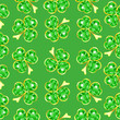 Seamless jewelry shamrock pattern