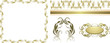 Set of decorative retro elements for design. Vector