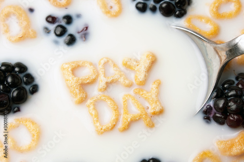 Photo: Pay Day Cereal Letters Pay Day Cereal Letters