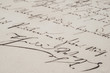 Vintage handwriting
