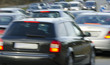 Dichter Verkehr in der Stadt Dichter Verkehr in der Stadt