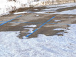 parkplatz im winter