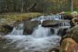 Rushing waterfall in a New England stream