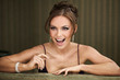Portrait of a pretty young woman smiling
