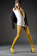 Fashion photo of a beautiful blond girl