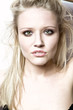 Beautiful young blond woman portrait Beautiful young blond woman portrait
