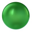 3d studio  green sphere