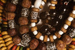 wooden bracelets handmade closeup