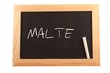 Malte sur ardoise