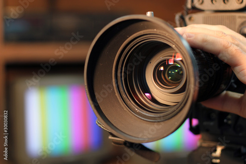 Photo: Zooming Video Camera Lens Zooming Video Camera Lens
