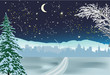 snow road to night city snow road to night city