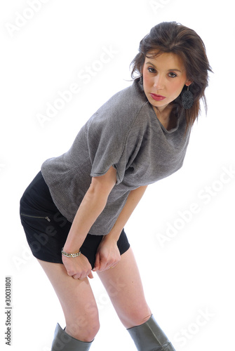 Photo : jupe courte et bottes hautes 13 jupe courte et bottes hautes 13
