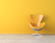 yellow interior copy space