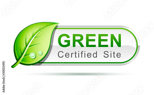 Vektor: Green certified site Green certified site