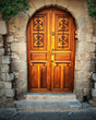 Ancient door in Rhodes island