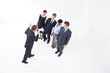 Photo: Manager shouting at businesspeople with megaphone Manager shouting at businesspeople with megaphone