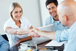 Successful businesspeople shaking hands