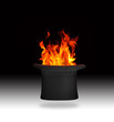 Flaming top hat