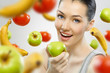 eating healthy fruit