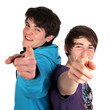 Foto: Zwei Zeigefinger Zwei Zeigefinger