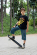 boy with skateboard