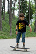 boy with skateboard