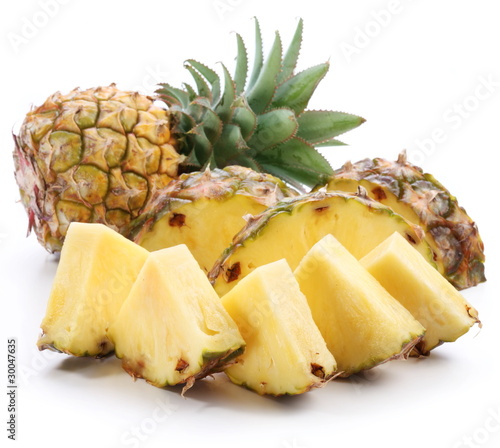 Photo: Cut pineapple. Cut pineapple.