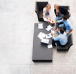 Businesspeople working together on future business plan