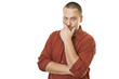 men thinking with arms crossed