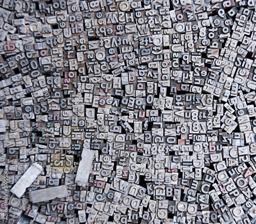 Foto: Old typo letters Old typo letters