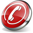 3d telefon hotline rot weiß