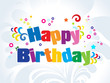 abstract colorful birthday words abstract colorful birthday words