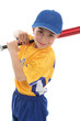 ����: Smiling boy holding a baseball tball bat � Leah-Anne Thompson #30061895