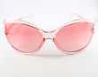 Pink sunglasses isolated on white