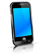 Cell Smart Phone 3D with reflection