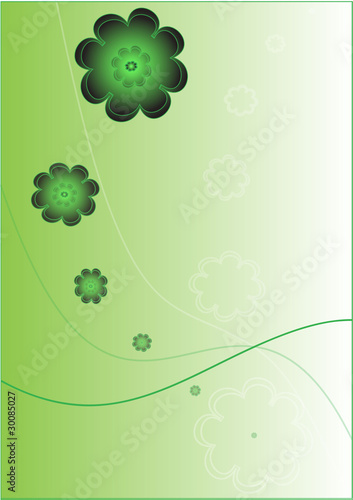 Vector: Shamrock background Shamrock background