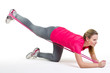 fitnessübung mit dem theraband