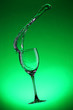 Foto: Water splashes out of water glass Water splashes out of water glass