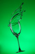 Foto: Water splashes out of water glass Water splashes out of water glass