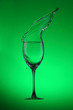 Foto: Water splashes out of water glass Water splashes out of water glass