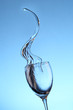Foto: Water splashes out of water glass Water splashes out of water glass