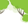 Abstract background with tree green. Vector illustration