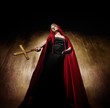 Lady with a golden cross