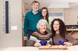 Grandparents, daughter and granddaughter